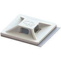 Essentra Components FTH-40 Cable Tie Holder Cbl Tie Hldr,No Adh,Wht,.75 in Sq