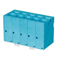 Same Sky (formerly CUI Devices) TBL008V-1000-05BE Fixed Terminal Blocks Terminal block, screwless, 10.0, Vertical, 5, Blue