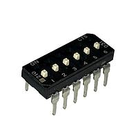 CTS Electronic Components 210-6ESFD DIP Switches 6 pos. Ext. height Btm seal Strt. Term.