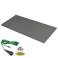Desco 66226 Table Mat DUAL LAYER RUBB MAT .060X30X72" GREY