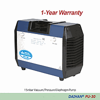 DaiHan DH.Pu8030 Anticorrosive Vacuum/Pressure Diaphragm Pump, 15mbar, 25Psi, 30Lit/min, PU-30, AC220V, 50Hz
