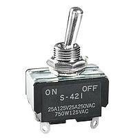 NKK Switches S421 Medium capacity standard size toggles DPST ON-NONE-OFF SOLDER LUG