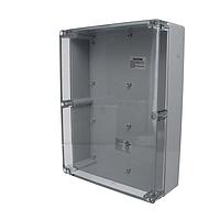 Bud Industries PN-1342-C Electrical Enclosures IP65 NEMA 4X Box with Clear Cover (11.8 X 9.1 X 3.4 In)