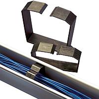 HellermannTyton SDWR4X40P2 Wire Ducting & Raceways Wire Retainer, Solid Style for 4" x 4" Duct, Black, PVC, 10/pkg