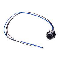 NorComp FPM12A04I06CF02 Sensor Cables / Actuator Cables M12 4P FML BRSS/NKL FRONT M16 6 PIGTAIL
