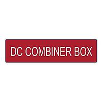 HellermannTyton 596-00746 Solar Label Solar Label, DC COMBINER BOX, 4.0" x 1.0", VL, Red, 10/pkg