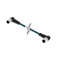 Molex 1201080172 Sensor Cables / Actuator Cables MIC 4P M/MP 90/90 D-CODED 10M TPE