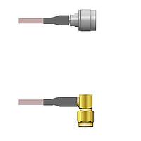 Amphenol Custom Cable Q-2M035000R072i RF Cable Assemblies N-SP/SMA-RP G316D 72I