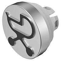 EAO 84-7205.806A Panel Mount Indicators / Switch Indicators LENS RAISED AL NATURAL ANODIZED