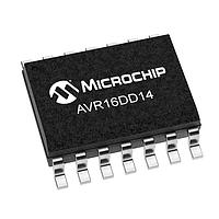 Microchip Technology AVR16DD14T-E/SL MCUs 16KB, 2KB RAM, 14p, 24MHz, MVIO, 12b ADC, ZCD, DAC, 2xUART, SPI, TWI