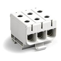 Molex 201606-6163 Feed Through Terminal Block HC UNVCLP 150A 3CKT GRY/GRY 600V