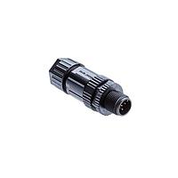 Amphenol LTW MSAP-05BMMB-SL7001 Sensor Cables / Actuator Cables M12 Circular Metric Connector, A Code, Plastic, 4A, 05 pins, Male Connector, Male Contact, Straight, Screw Thread, Screw-in, Field Installable, F4.0 - F8.0mm, IP67 Mated