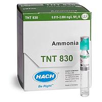 HACH TNT830 Ammonia TNTplus Vial Test, ULR (0.015 - 2.00 mg/L NH₃-N, 25 Tests)