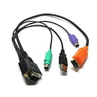 Lantronix 500-197-R-ACC I/O Cables CABLE AY SPIDER DUO PS/2 SERVR STD 21.6