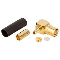 Amphenol RF 142176 Connectors SMB R/A PLUG DOUBLE BRAID GOLD RG-16