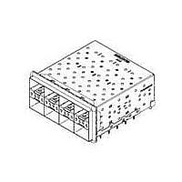 Amphenol Commercial Products U86D442710121 SFP SFP PLUS 2X4 COMBO ELASTMERIC 2 LP/PORT