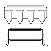 Broadcom 5962-9314002HPC MOSFET Output Optocouplers 90V/1.0 ohm MOSFET Hermetically sealed