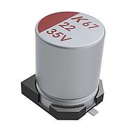 KEMET A767EB226M1VLAE050 Aluminum Polymer Capacitors 35Volt 22uF SMD 2KHr ESR=50 mOhms
