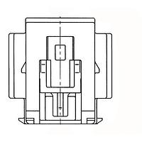 Yazaki 7283613470 Receptacle Housing SAFETY CONN 4P YEL