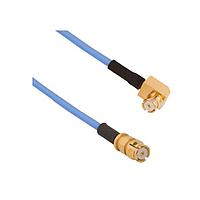 Amphenol SV Microwave 7012-2097 RF Cable Assemblies SMP Female R/A to SMP Female 12" Cable Assembly for .047 Cable