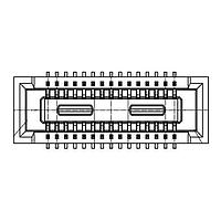 Hirose Electric DF40TC(3.5)-30DS-0.4V(58) Board Mount BOARD TO FPC CONN, RCPT, 30POS
