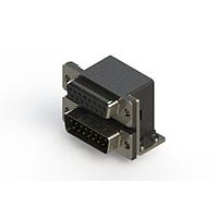 EDAC 664-015-264-054 Dual Port D-Sub Connectors Right-angle Dual Port D-Sub Connector