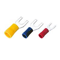 KS Terminals SVL5-6 Butted Seam Vinyl, Spade, 12-10 AWG, 1/4"