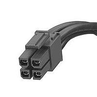 Molex 45136-0403 Discrete Wire Mega-Fit CABLE ASSY 4CKT DR 300MM BLK