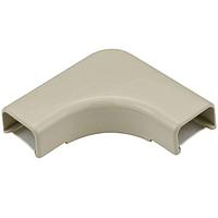 HellermannTyton TSR1I-25-1 Wire Ducting & Raceways Elbow Cover, 3/4", 1" Bend Radius, PVC, Ivory, 1/bg