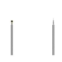 GCT (Global Connector Technology) CABLE 347 RF-250-0/0/0-E RF Cable Assemblies I-PEX MHF 4L Plug 1.13mm blk cable Plain cut end, 250mm long