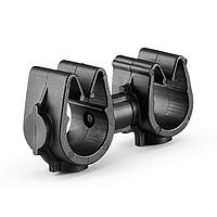 HellermannTyton 156-02317 MOC Clip to MOC Clip MOC Clip to MOC Clip, 8 mm, 9 mm, PA66HIRHSUV, Black, 2000/ctn