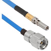 Amphenol SV Microwave MS292-085-MV67.3SMPS-180 RF Cable Assemblies 2.92mm STR M to VITA 67.3 SMPS  18"Cable