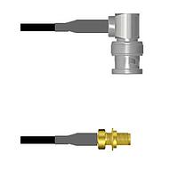Amphenol Custom Cable Q-0D02W0003060i RF Cable Assemblies BNC-RP/SMA-SJB G174 60I