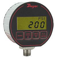 Dwyer DPG-205 Digital Pressure Gage, ± 0.25% Accuracy, NEMA 4X, 4-Digit Display, 2 Alarms (Gauge, 100 psi, NPT Male, 1/4 in, IP66, NEMA Type 4X)