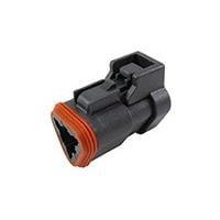 DEUTSCH - TE Connectivity DT06-3S-EP09 3-Way 3P DT PLUG, ENH SEAL RET, END CAP, BLACK