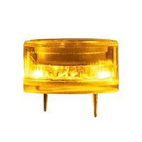 Same Sky (formerly CUI Devices) CLI-1375Y-83T Piezo Buzzer Indicator buzzer, 13.8mm x 7.5mm deep, P, 12 VDC, 83dB, Through Hole, Yellow, Constant Audio Indicator