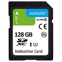 Swissbit SFSD128GL1AM1MT-E-PL-21P-STD SD Cards Industrial SD Card, S-58, 128 GB, 3D PSLC Flash, -25C to +85C