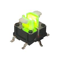 E-Switch TL3265GQNN Tactile Switch TACT, 50mA 12VDC, SPST-NO Off-(On), Surface Mount Gull Wing