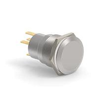 Alcoswitch - TE Connectivity 1-2213767-0 Pushbutton Switches AV19 SPM 0.4VA MOVE RING LED YELLOW 12V