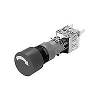 EAO 951F2000-WO Emergency Stop Switches STOP SWITCH/ 1N.C ST/PT 55 - IP65 Behind panel depth 55 mm, Mounting cut-out 16mm, Raised, round, 24mm, Opaque Lens, Plastic, Red, Mushroom, Solder Terminal, 250V AC, Actuator, Fixing Nut, Switching Element