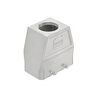 HARTING 19440165402 Accessories 16B INOX (Stainless Steel) Cover for Hood, Double Lever, w/ lanyard (FPM seal)