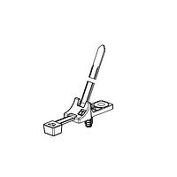 HellermannTyton 156-02987 Cable Ties with Mounts 2-Piece Cable Tie with Screw Mount, Unassembled Set, 15" L, M6 Hole, 120lb, PA66HIRHSUV, Black, 1000/ctn