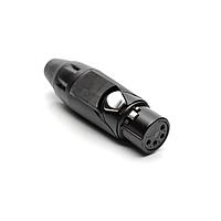 Amphenol Audio AX4FB0M Connectors 4P SOCKET F PLUG BLK W BLK MRK SLEEVE