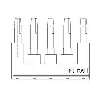 Amphenol Anytek SCJ0504RD00G Bridge Jumper Bridge Jumper SCJ5-4mm2  5pins