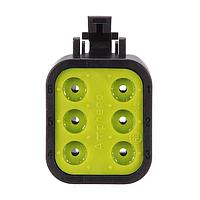 Amphenol SINE Systems ATP06-6S-RD01BK 6-Way 6-Position Plug, Female, Reduced Diameter Seal, Black