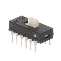 P&B ASE42G04 Slide Switches 4PDT 4POS EXT SIDE T/H SLIDE SWITCH