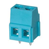 Same Sky (formerly CUI Devices) TB007-508-02BE Fixed Terminal Blocks Terminal block, screw type, 5.08 , horizontal, 2 poles, CUI Blue, slotted screw, PCB mount