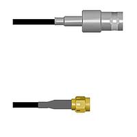 Amphenol Custom Cable Q-0303B0003024i RF Cable Assemblies BNC-SJ/SMA-SP G174 24I