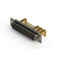EDAC 630-36W4650-4T1 Mixed Contact D-Sub Connectors Right-angle Power Combo D-Sub Connector