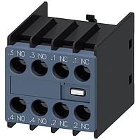 SIEMENS 3RH29111FA220MA0 Control Switches AUX.SWITCH BLK,FRONT,2NO+2NC, CURR.PAT
